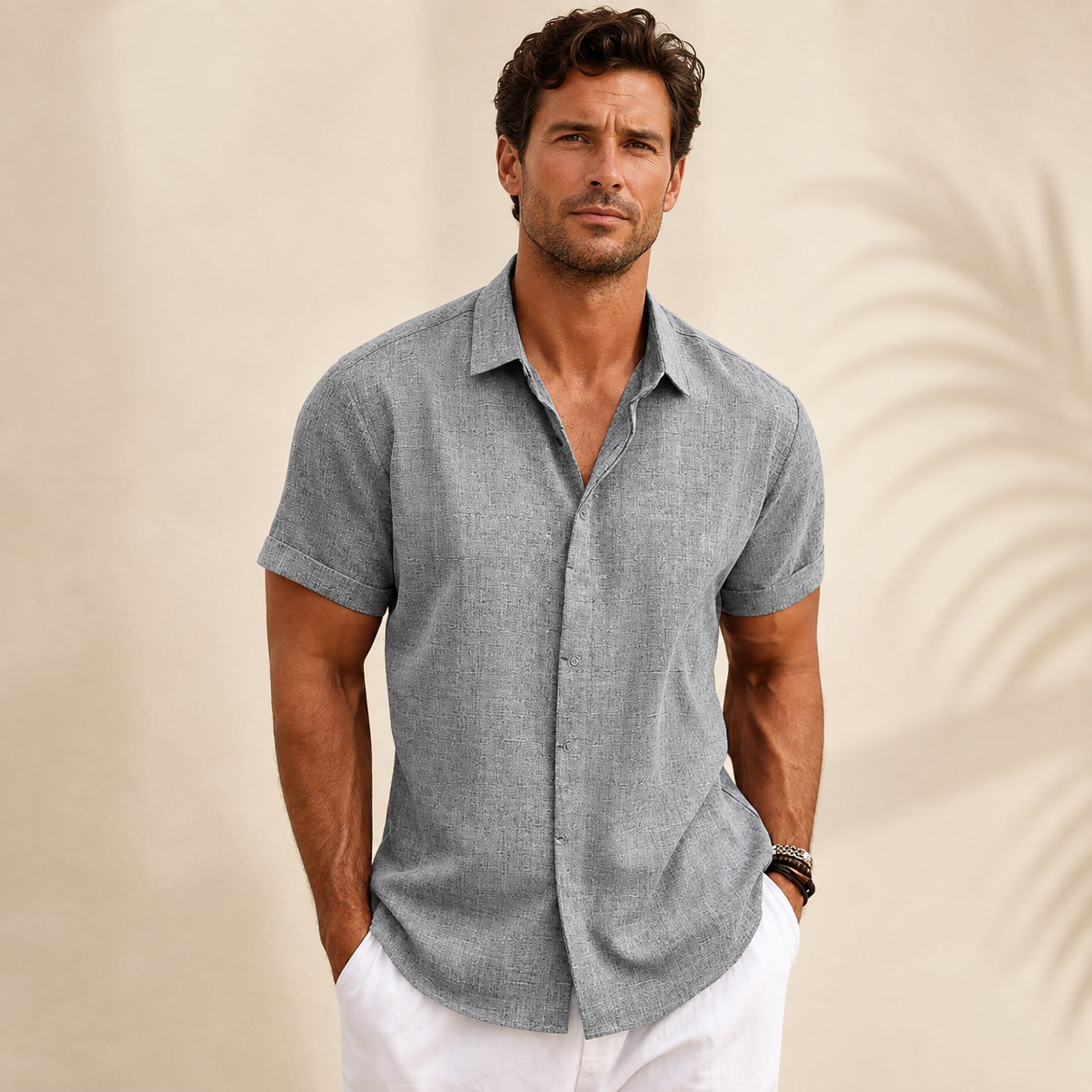 Adrian | Camisa Clásica de Lino