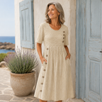 Laura | Vestido Midi a Rayas