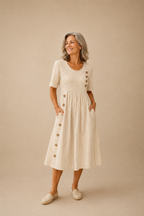 Laura | Vestido Midi a Rayas