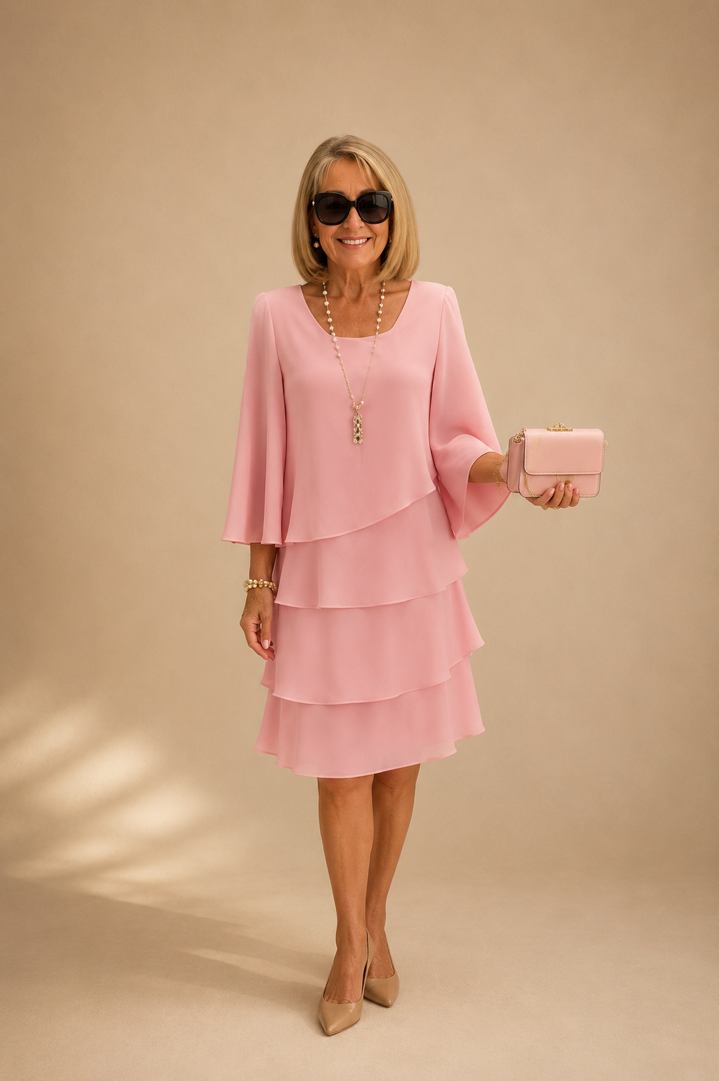 Marta | Elegante Vestido Midi con Volantes