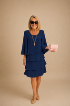 Marta | Elegante Vestido Midi con Volantes