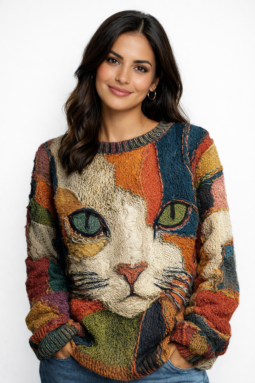 Zaira | Jerséy artístico con gato