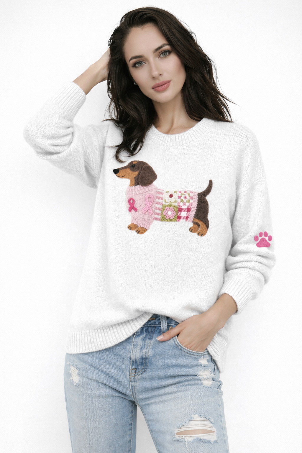 Olga | Jersey de Punto en Fieltro de Lana