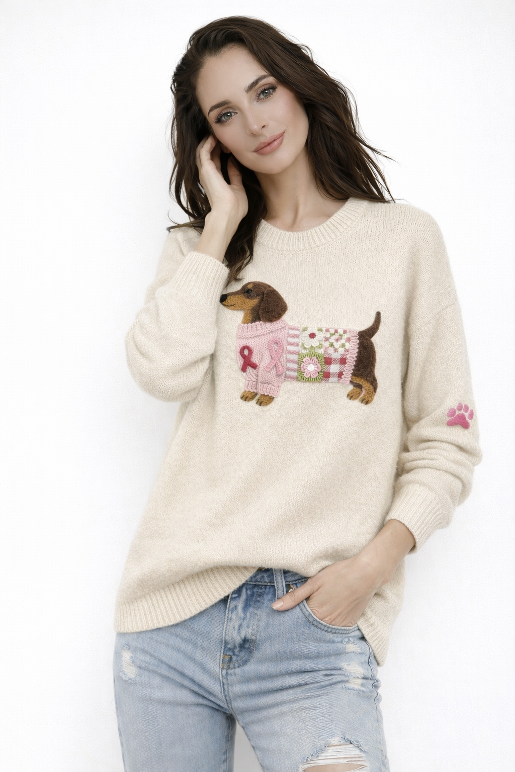 Olga | Jersey de Punto en Fieltro de Lana