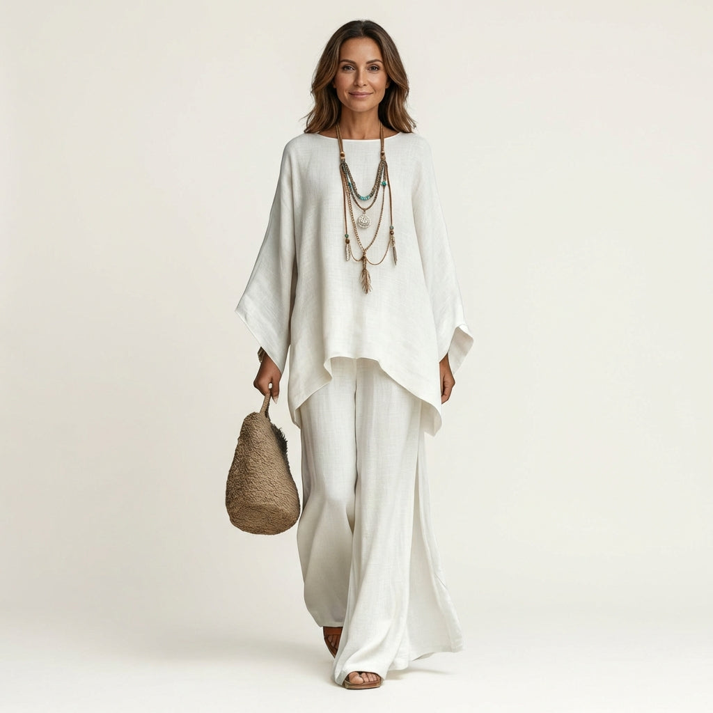 Majolie | Conjunto Boho de Mezcla de Lino