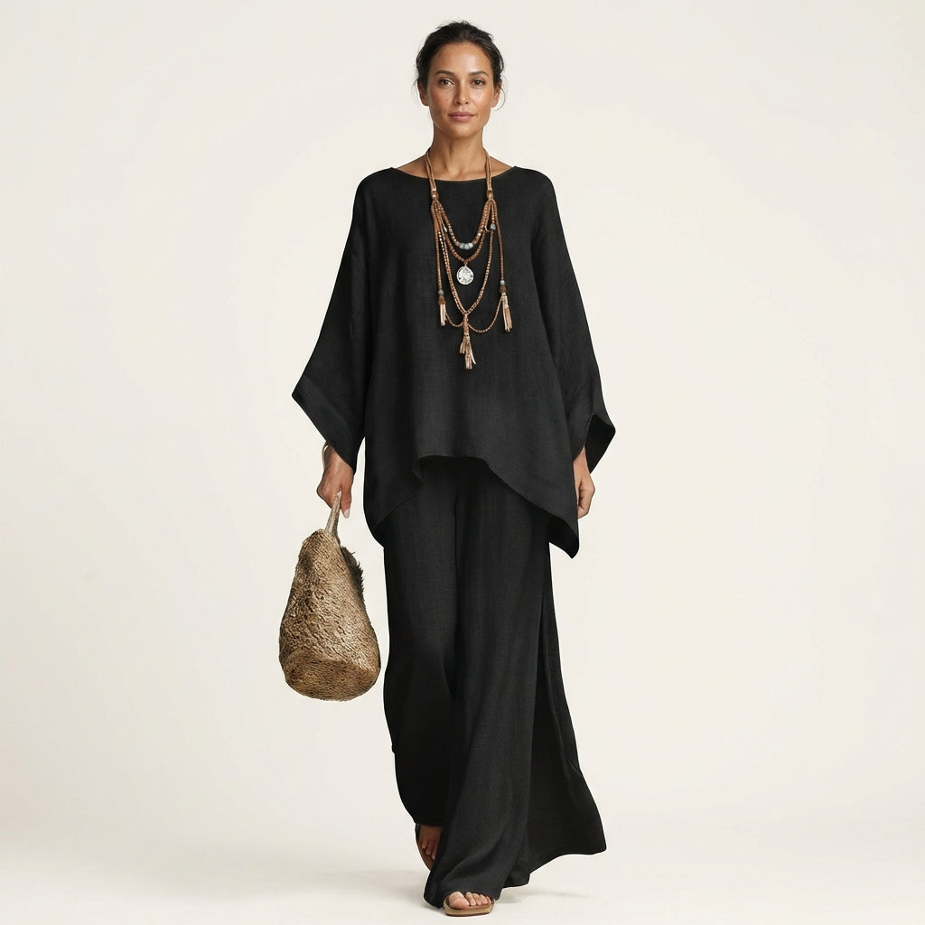Majolie | Conjunto Boho de Mezcla de Lino